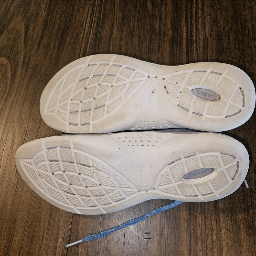CROCS Lite Ride Blue Sneakers with Breathable Knit Upper M9 - Picture 6 of 7